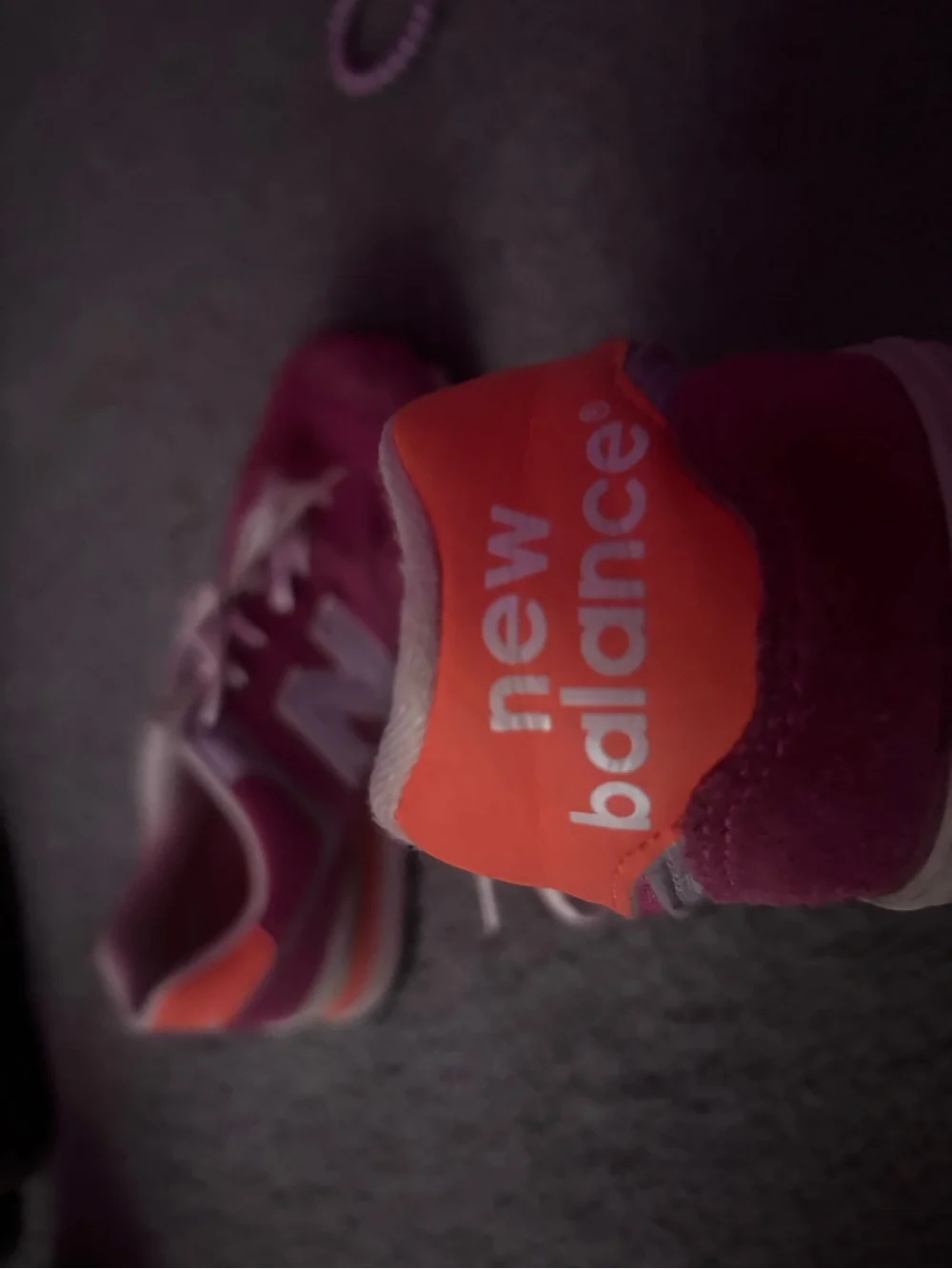 New Balance Women's Bright Pink Athletic Sneakers with White Accents
